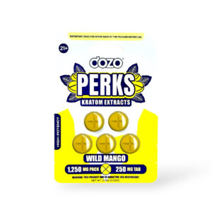 Dozo Perks Kratom Extracts Wild Mango 250mg Tablet